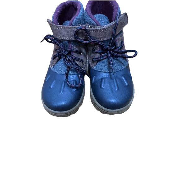 CARTER’S Boy’s Chukka Navy Tie-up Boots Size 11M - Picture 1 of 11